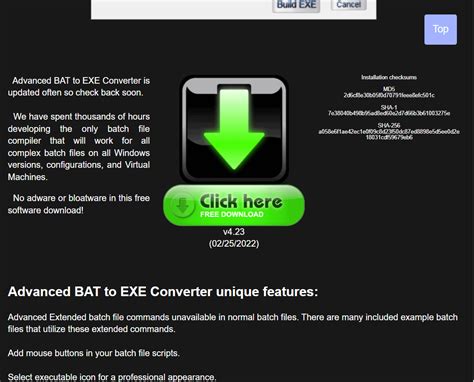 .bat to exe